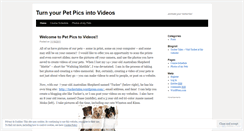 Desktop Screenshot of petpics2video.wordpress.com