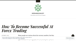 Desktop Screenshot of monableakley.wordpress.com