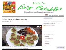 Tablet Screenshot of easyeatables.wordpress.com