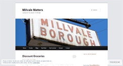 Desktop Screenshot of millvalematters.wordpress.com