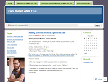 Tablet Screenshot of cwurankandfile.wordpress.com
