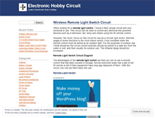 Tablet Screenshot of electronichobbycircuit.wordpress.com