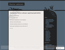 Tablet Screenshot of hannakaisan.wordpress.com