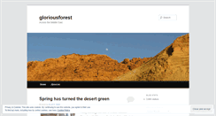 Desktop Screenshot of gloriousforest.wordpress.com