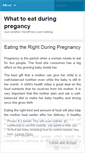 Mobile Screenshot of pregnancyfoods.wordpress.com