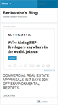 Mobile Screenshot of benboothe.wordpress.com
