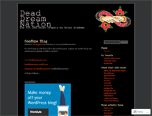 Tablet Screenshot of deaddreamnation.wordpress.com