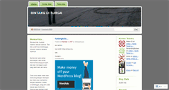 Desktop Screenshot of bintangdisurga.wordpress.com