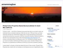 Tablet Screenshot of annemonaghan.wordpress.com