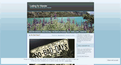Desktop Screenshot of lustingforwander.wordpress.com