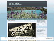 Tablet Screenshot of lustingforwander.wordpress.com