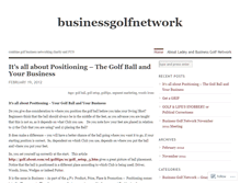 Tablet Screenshot of businessgolfnetwork.wordpress.com