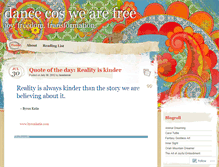 Tablet Screenshot of dancecoswearefree.wordpress.com