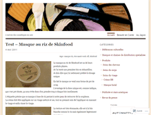 Tablet Screenshot of beautecoreenne.wordpress.com