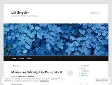 Tablet Screenshot of lilisnyder.wordpress.com