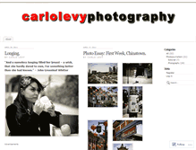 Tablet Screenshot of cclevyphotojournalism.wordpress.com