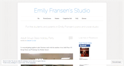 Desktop Screenshot of efransen.wordpress.com