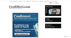 Desktop Screenshot of credimovil.wordpress.com