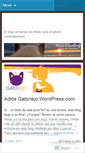 Mobile Screenshot of gatonejo.wordpress.com