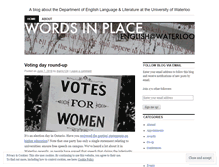 Tablet Screenshot of englishatwaterloo.wordpress.com