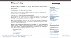 Desktop Screenshot of mytaxpro.wordpress.com