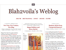 Tablet Screenshot of blah2voila.wordpress.com