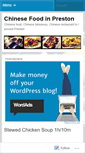Mobile Screenshot of chinesefoodpreston.wordpress.com
