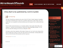 Tablet Screenshot of mirrormosaicofsounds.wordpress.com