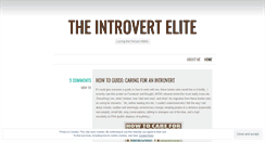 Desktop Screenshot of introvertelite.wordpress.com