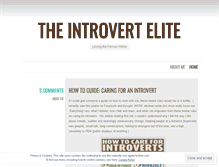 Tablet Screenshot of introvertelite.wordpress.com