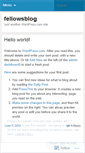 Mobile Screenshot of fellowsblog.wordpress.com