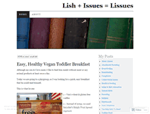 Tablet Screenshot of lissues.wordpress.com