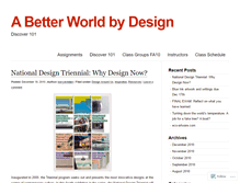 Tablet Screenshot of abetterworldbydesign.wordpress.com