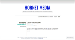 Desktop Screenshot of hornetmedia.wordpress.com