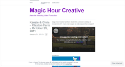 Desktop Screenshot of magichourcreative.wordpress.com