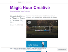 Tablet Screenshot of magichourcreative.wordpress.com