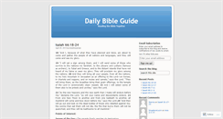 Desktop Screenshot of dailybibleguide.wordpress.com