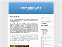 Tablet Screenshot of dailybibleguide.wordpress.com