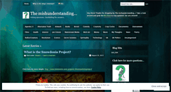 Desktop Screenshot of mishunderstanding.wordpress.com