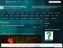 Tablet Screenshot of mishunderstanding.wordpress.com