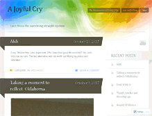 Tablet Screenshot of ajoyfulcry.wordpress.com