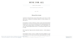 Desktop Screenshot of museforall.wordpress.com