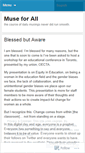 Mobile Screenshot of museforall.wordpress.com