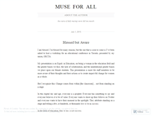 Tablet Screenshot of museforall.wordpress.com