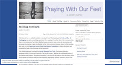 Desktop Screenshot of prayingwithourfeet.wordpress.com