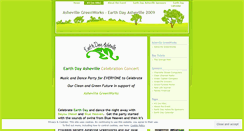 Desktop Screenshot of earthdayasheville.wordpress.com