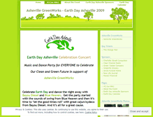 Tablet Screenshot of earthdayasheville.wordpress.com