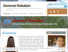 Tablet Screenshot of generasinababan.wordpress.com