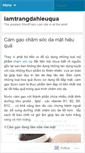 Mobile Screenshot of lamtrangdahieuqua.wordpress.com