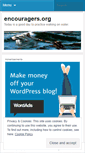 Mobile Screenshot of encouragersdotorg.wordpress.com